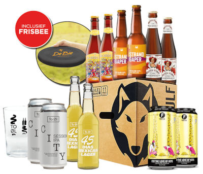 Fresh & Tasty Bierpakket met Frisbee en Bokaal