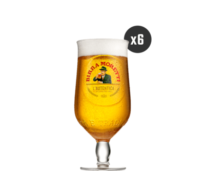 Birra Moretti Beer Glass Case