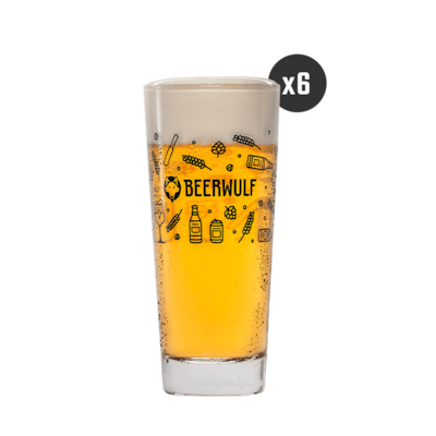 Beerwulf Lager Beer Glass Case