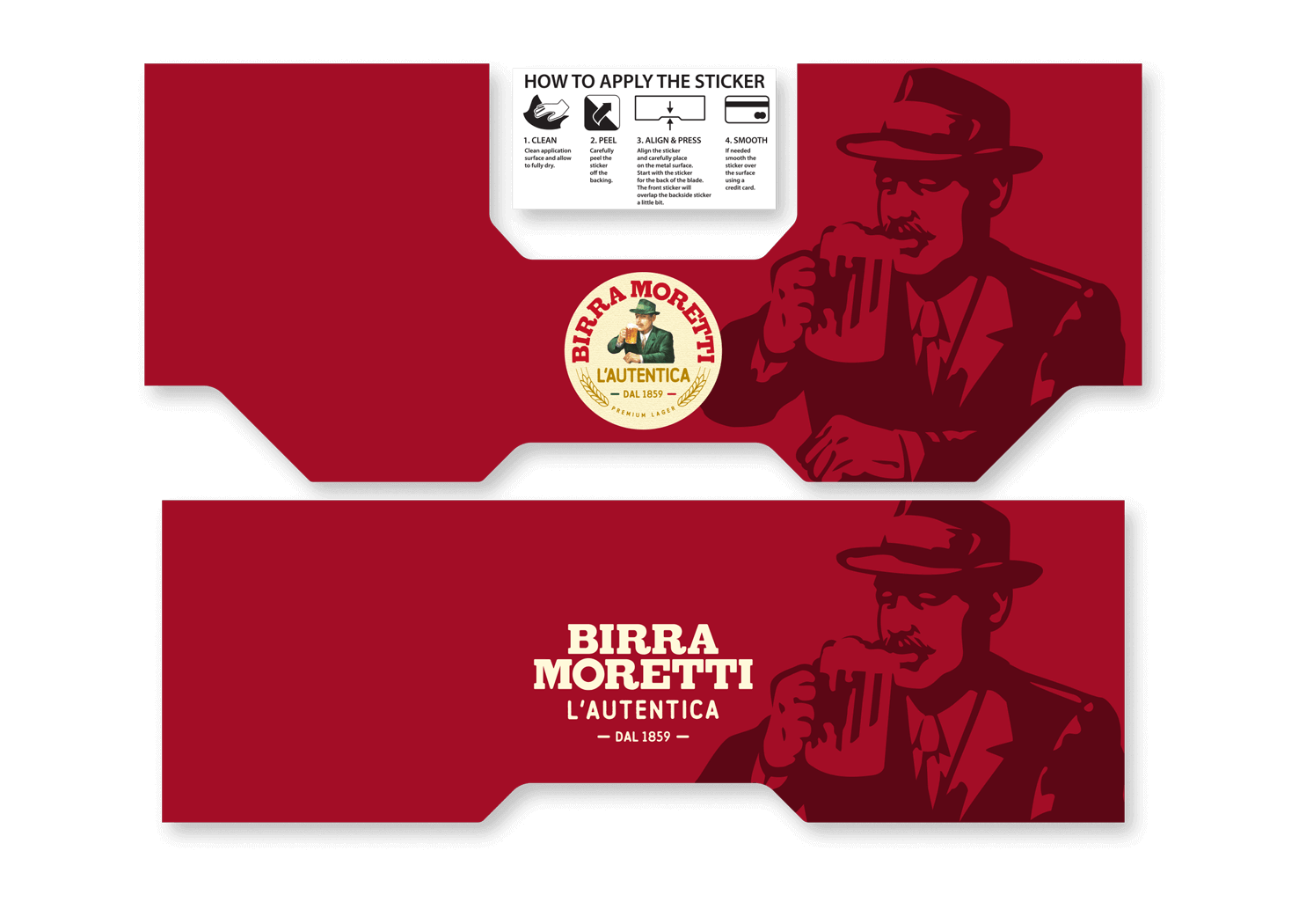 The Birra Moretti BLADE Sticker