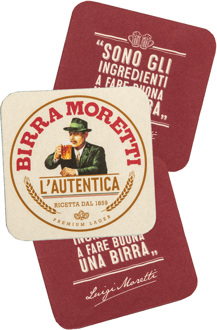 Birra Moretti Bierviltjes