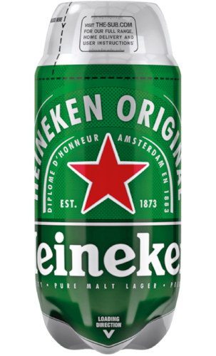 Heineken - 2L SUB Keg | Beer Kegs | Beerwulf