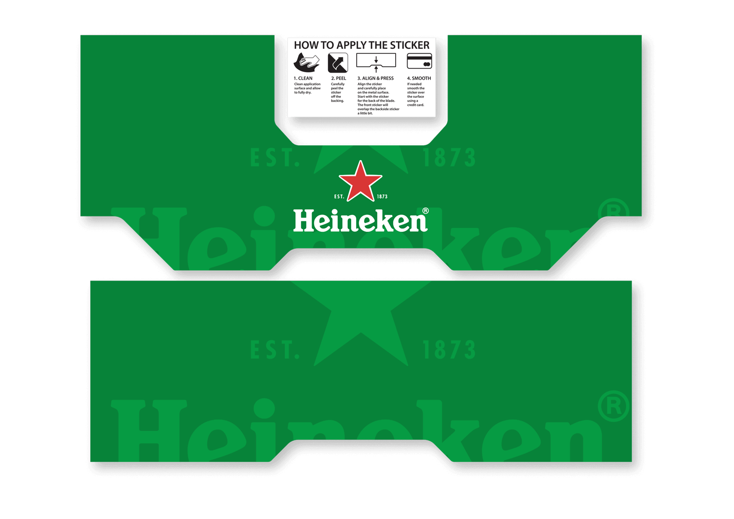 The Heineken BLADE Sticker