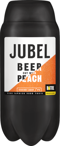 JUBEL Bier mit Pfirsich - Erfrischendes 2L SUB-Fass