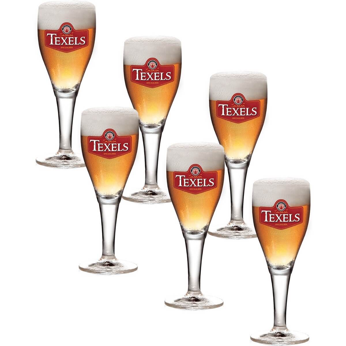 Texels bierglas op voet - 30cl - 6 bierglazen
