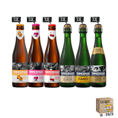 Timmermans bierpakket - middel (18-pack)