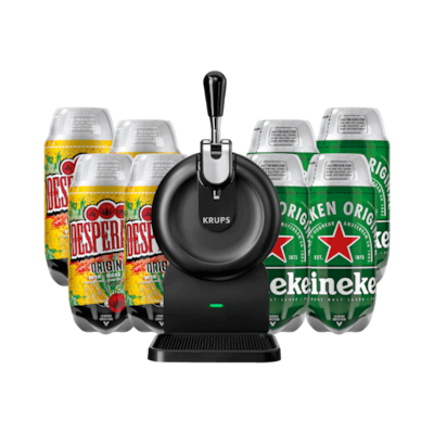 SUB Compact Black + 4 Heineken & 4 Desperados
